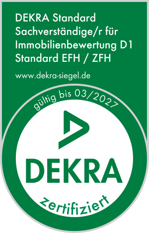DEKRA Standard Sachverständige für Immobilienbewertung D1 (EFH/ZFH) — gültig bis 03/2027